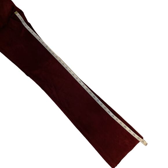 Joseph High Waist Straight Leg Maroon Suede Trouser Pants Size 40 - Picture 12 of 15